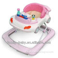 Anti-slip plate baby walker pink